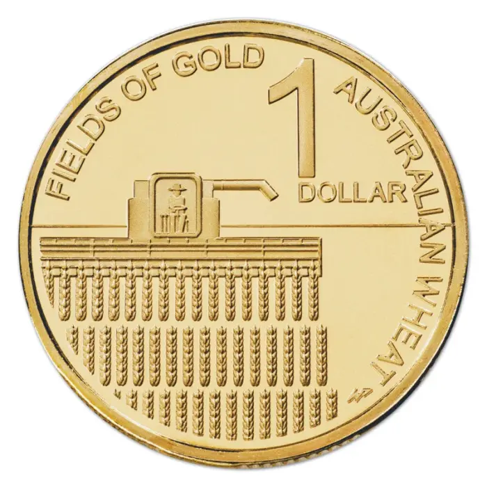 2012 $1 & 20c Australian Wheat 2x Coin Carded Set - Mintage:  20,000