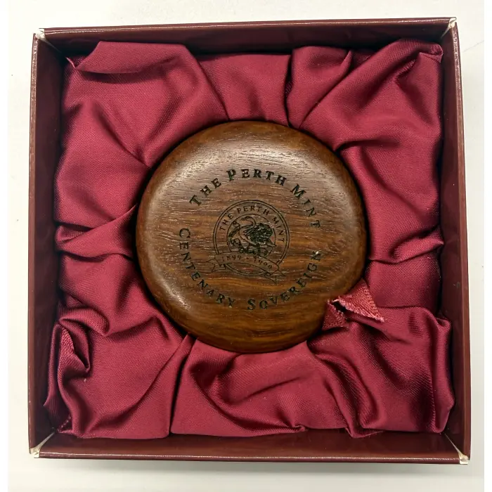 1999 Perth Mint “Centenary” bi metal full gold sovereign- Limited mintage 7,500