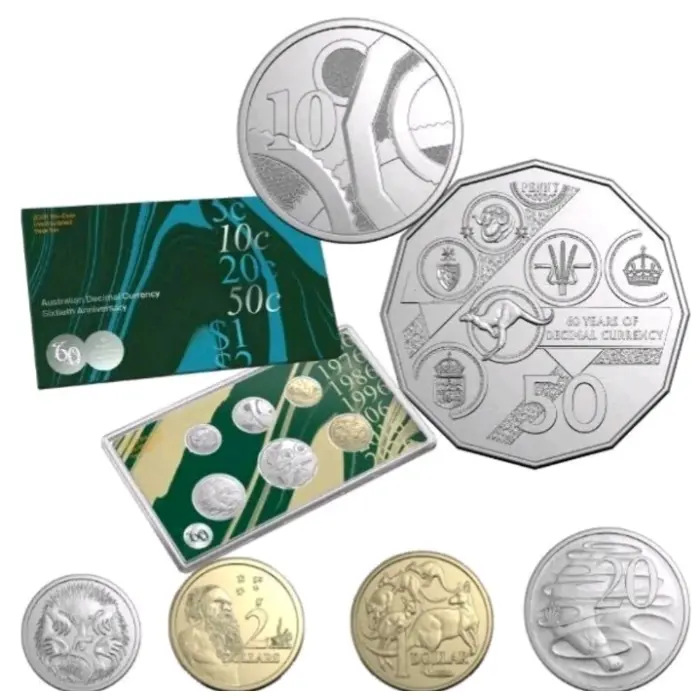 2026 60th Anniversary of Decimal Currency Six-Coin Year Set - Uncirculated