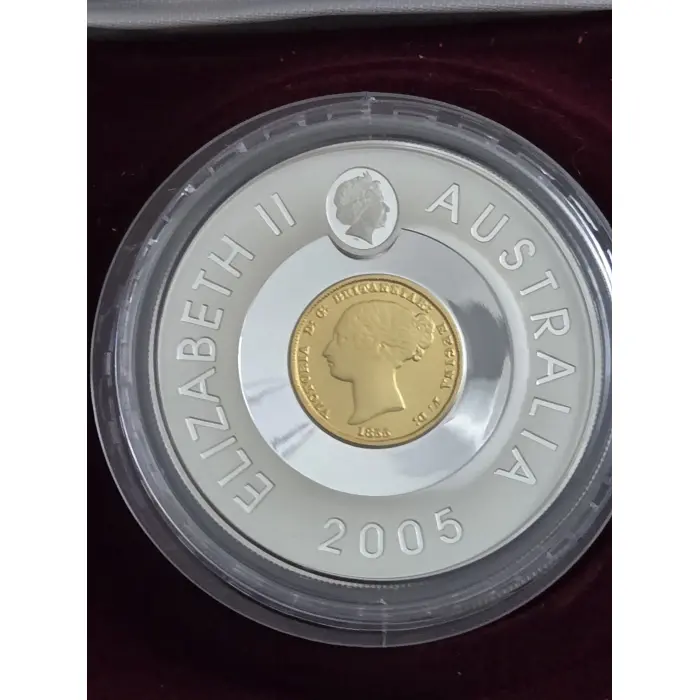 2005 $1 Subscription Syndey Mint Gold Plated Coin- almost 2oz!