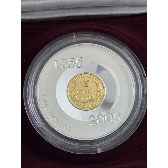 2005 $1 Subscription Syndey Mint Gold Plated Coin- almost 2oz!