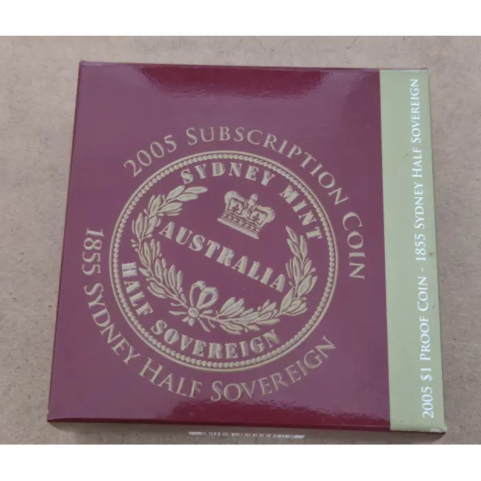 2005 $1 Subscription Syndey Mint Gold Plated Coin- almost 2oz!