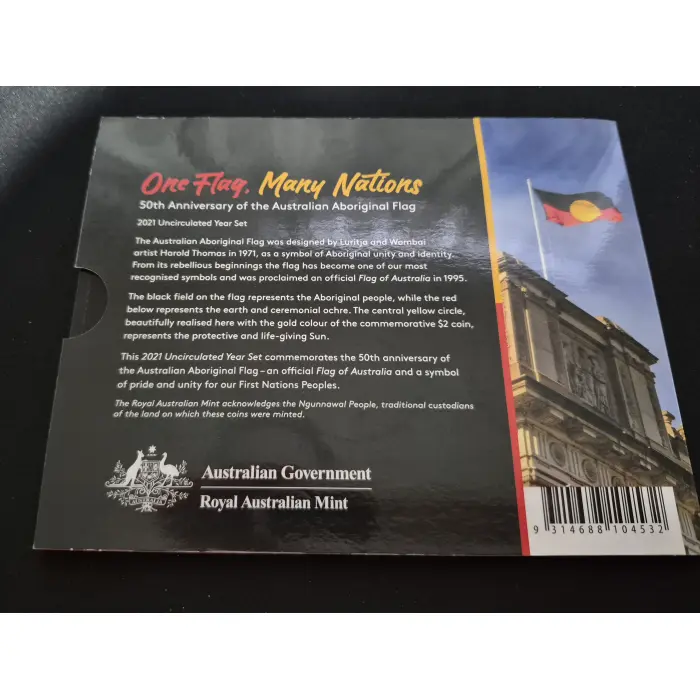 2021 Aboriginal Flag Unc Year Set