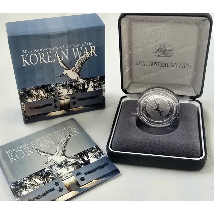2003 $1 Korean War Commemorative Silver Proof Coin – No. 669 of 15,000