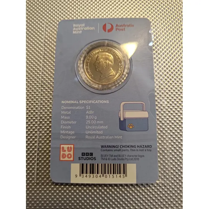 2024  Bluey $1 Privy Mark UNC coin (UNCLE STRIPES, TRIXIE and NANA)