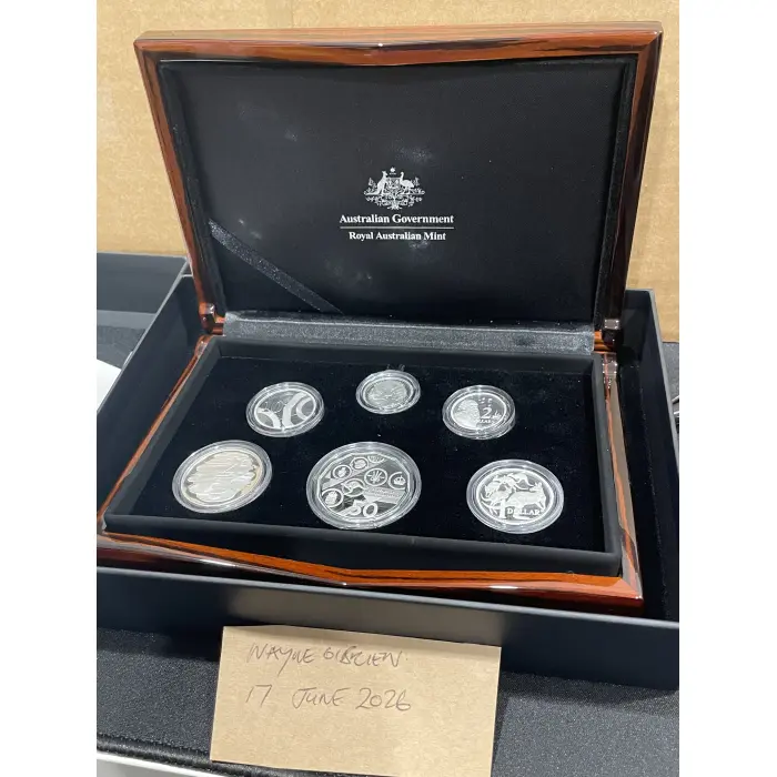 2026 silvef 6 coin silver limited proof boxed proof set 