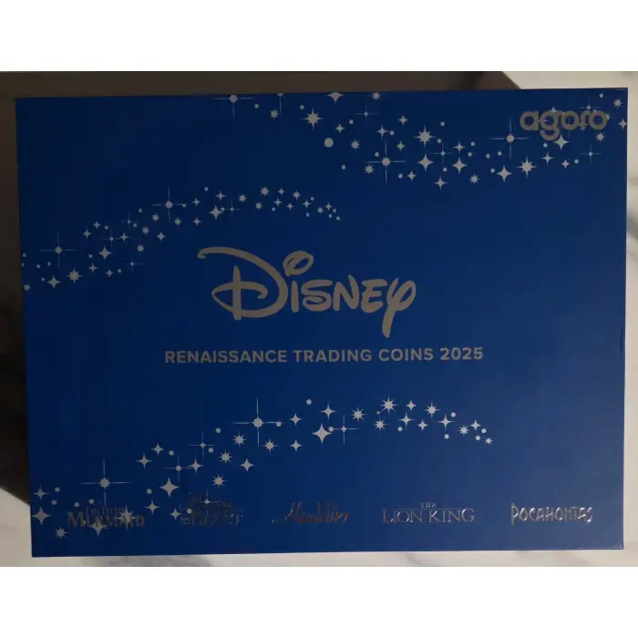 Agoro Disney Renaissance Trading Coins 2025 Emerald 130/250 Topaz 048/150