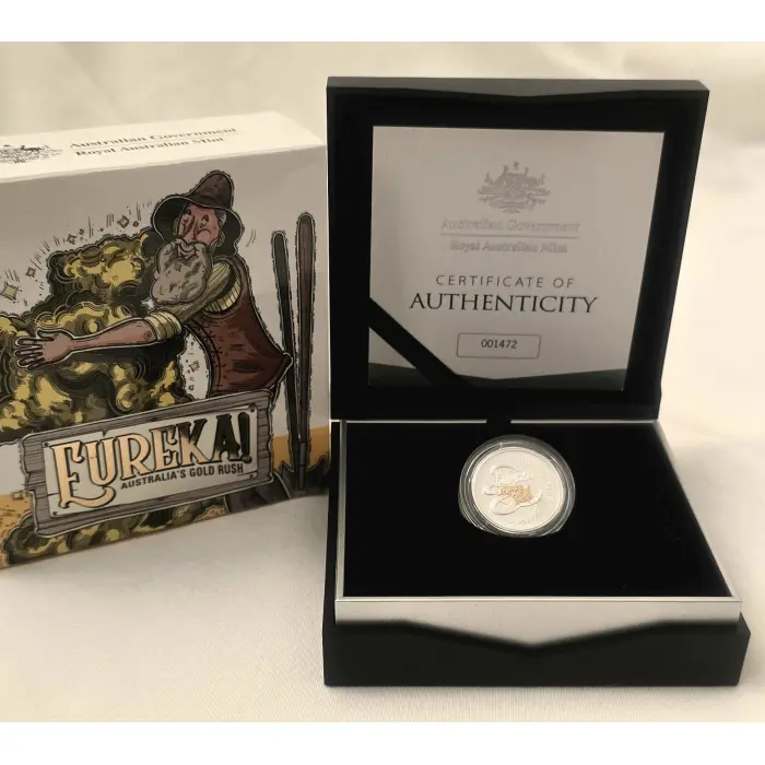 2020 Eureka Australia's Gold Rush $1 Silver Proof Coin – No. 1472 of 5000