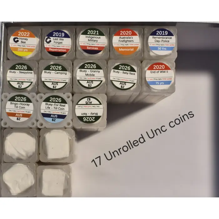 2012 to 2026 $2 Roll Collection 