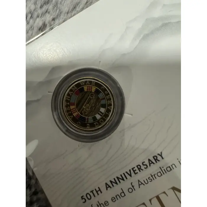 2023 $2 Vietnam War C - Mintmark coloured uncirculated coin 