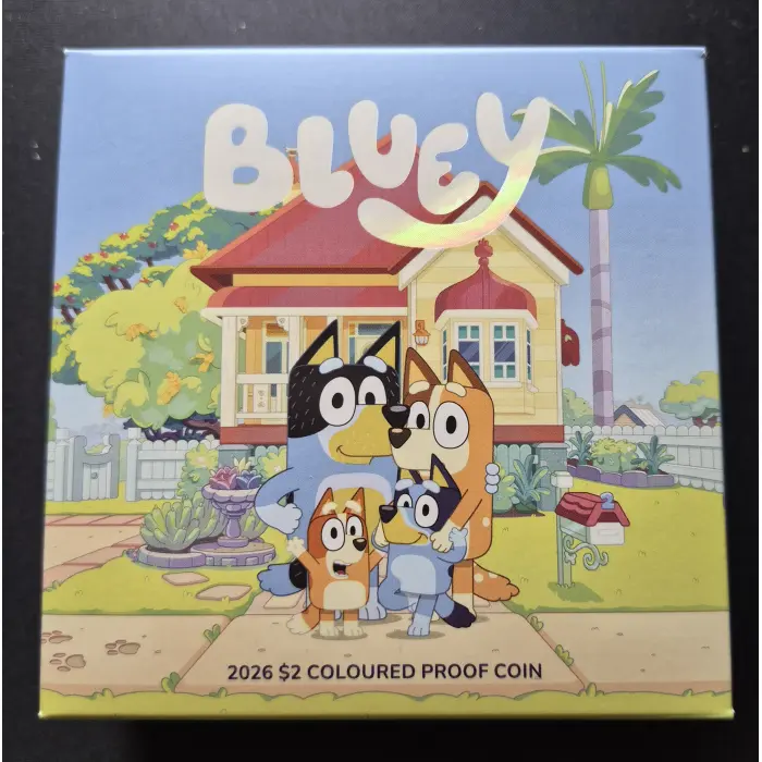 2026 Bluey Coloured Proof Coin