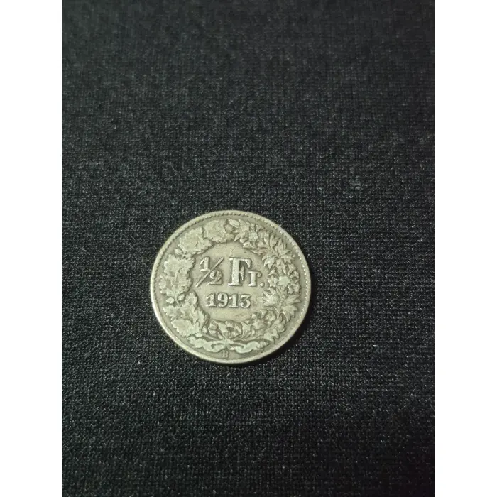 1913 HALF FRANC SWITZERLAND 🇨🇭 (SILVER)