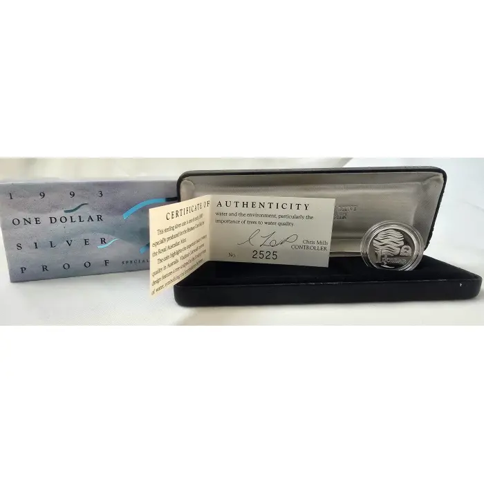 1993 $1 Landcare Silver Proof Coin Fair Release