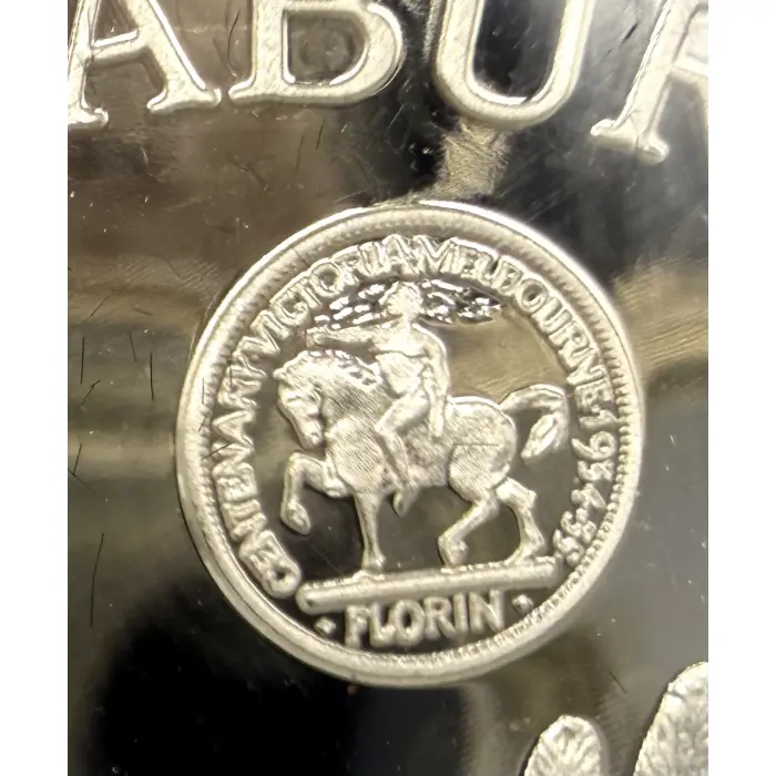 1995 Perth Mint Australian kookaburra Proof issue 2oz silver Melbourne Privymark