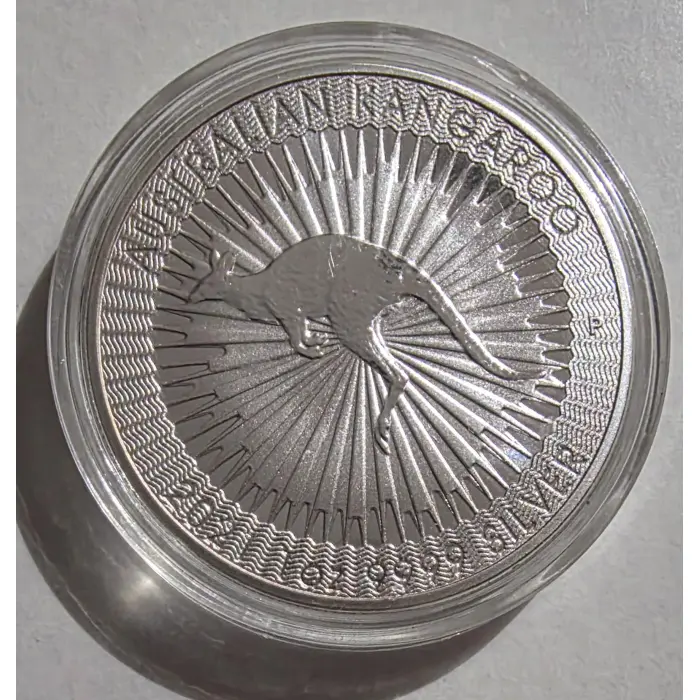 2021 1 oz 9999 Fine Silver Australian Kangaroo in Capsule