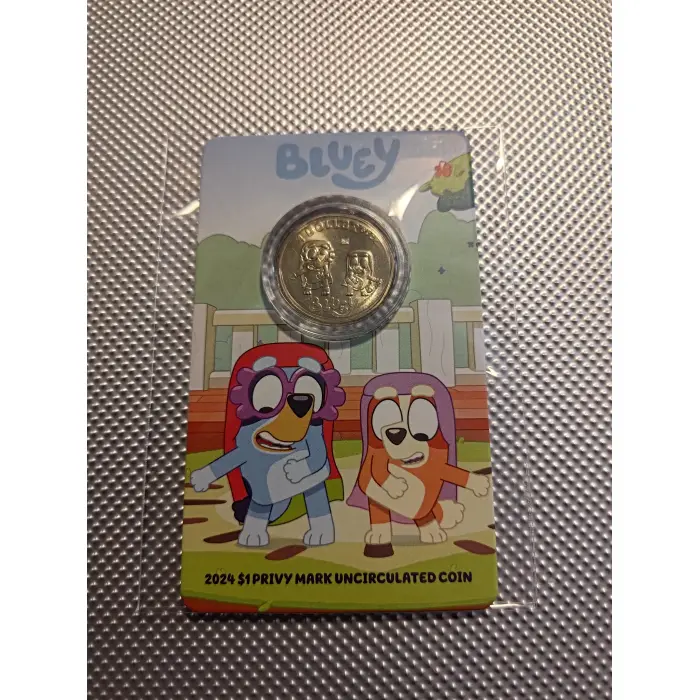 2024  Bluey $1 Privy Mark UNC coin (THE GRANNIES)