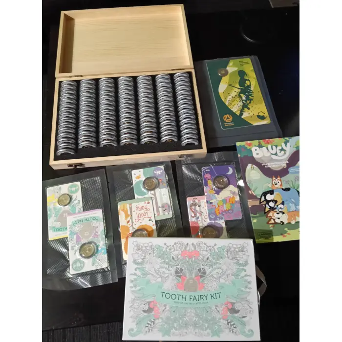 Full set of UNC COLOURED AUSTRALIAN$2 COINS $2 