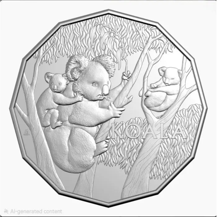 2026 50c Koala Series Uncirculated Coin on Card