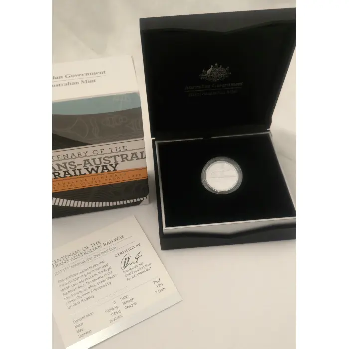 2017 Centenary of the Trans-Australian Railway $1 Silver Proof Coin 