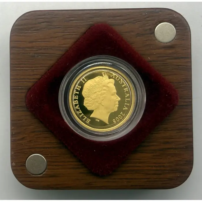 2008 Australian Artist Series Reg Mombassa 1/10th oz gold. Just 1,500 minted