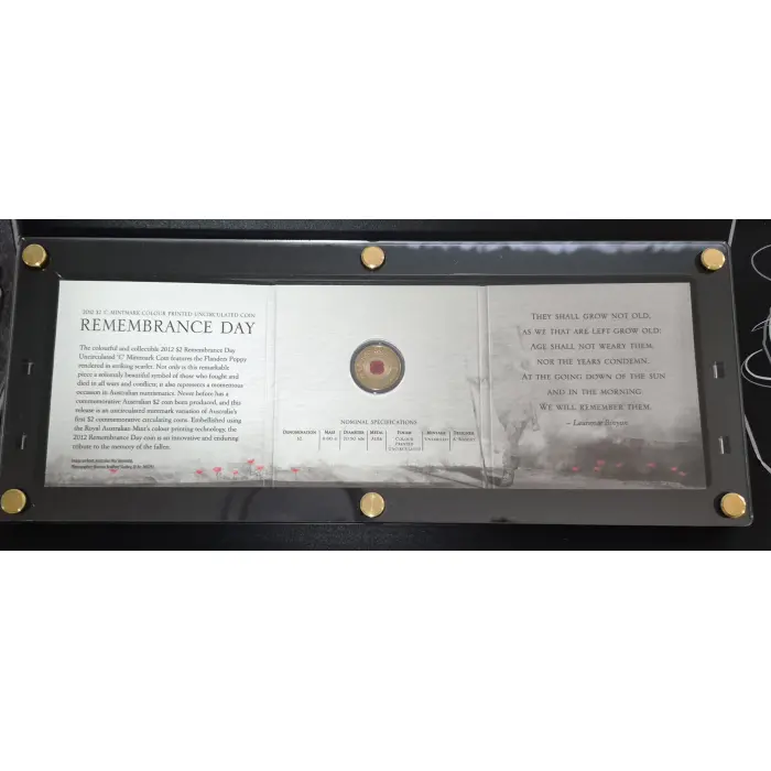 2012 Remembrance Poppy C Mint