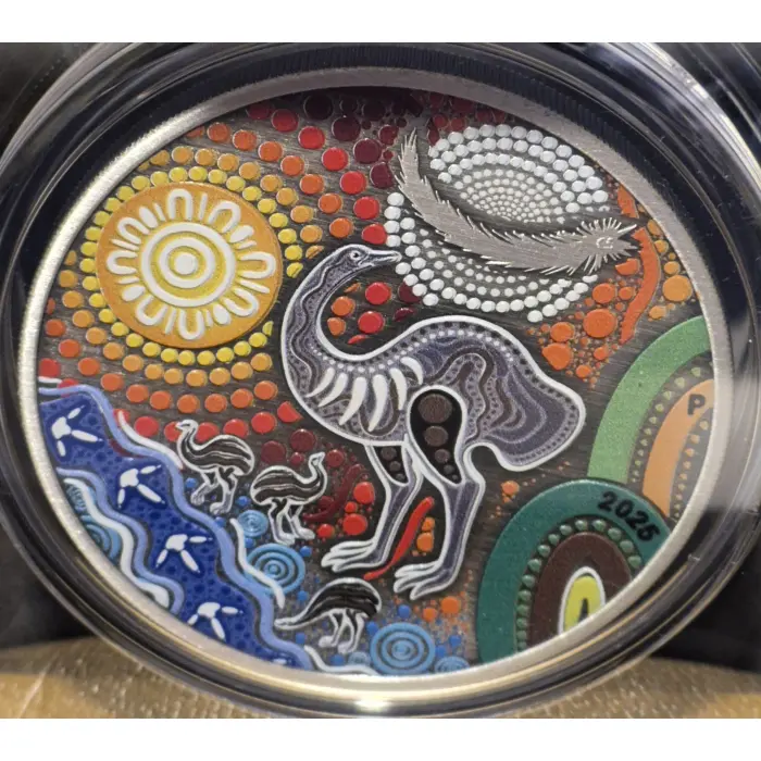 2025 Emu Utingat 2oz Antiqued Silver 