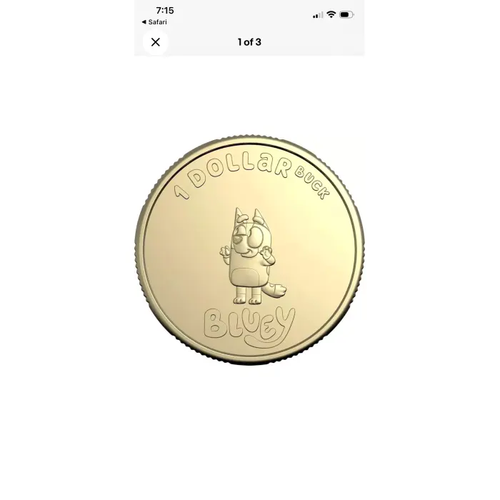 Bluey Dollar Buck UNC 2024 Coins
