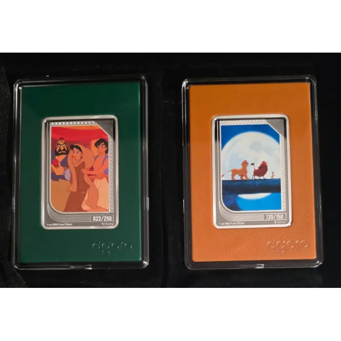 Agoro Disney Renaissance Trading Coins 2025 Emerald 022/250 Topaz 139/150