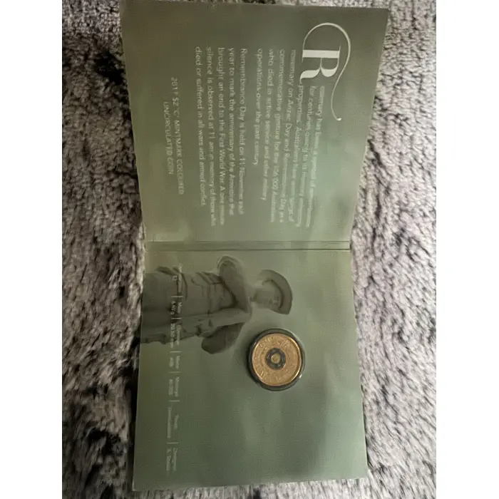 2017 $2 C - Mintmark coloured uncirculated Rosemary coin 