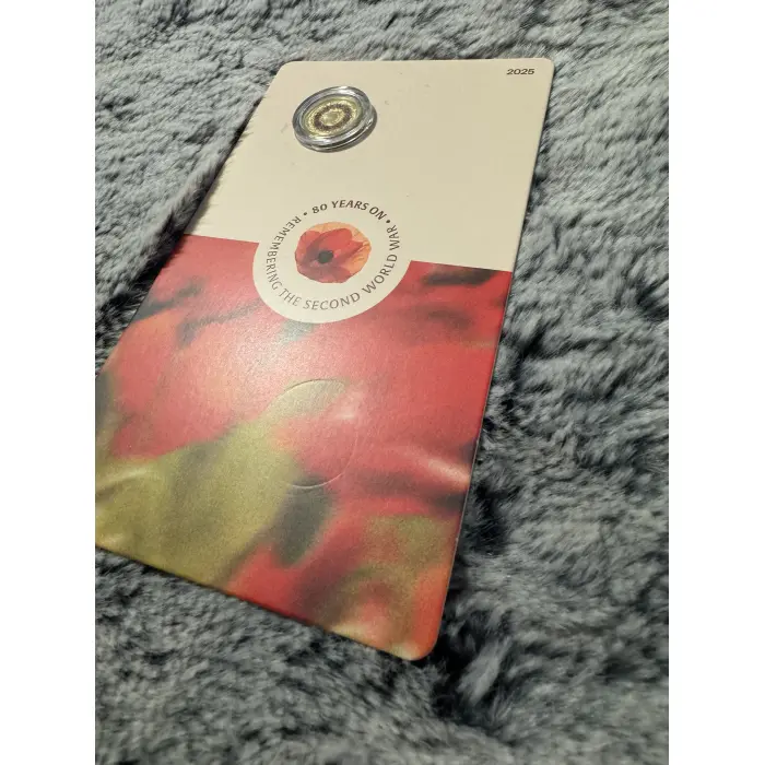 RAM 2025 $2 C - Mintmark coloured uncirculated Poppy Wreath - 