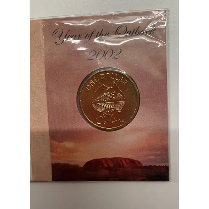 2002 $1 year of the outback coin ‘c’ mint marked 