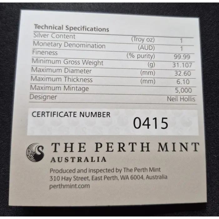 2026 Kangaroo HR Coloured Coin