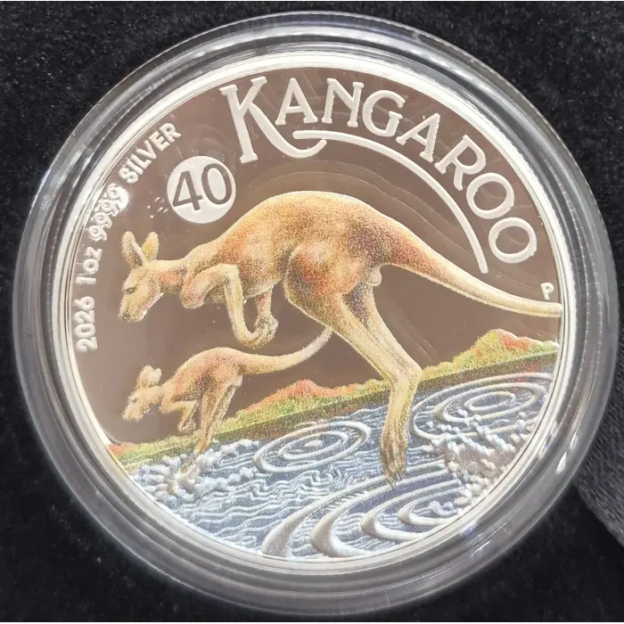 2026 Kangaroo HR Coloured Coin