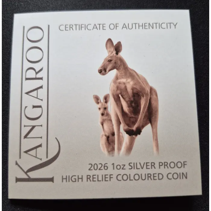 2026 Kangaroo HR Coloured Coin