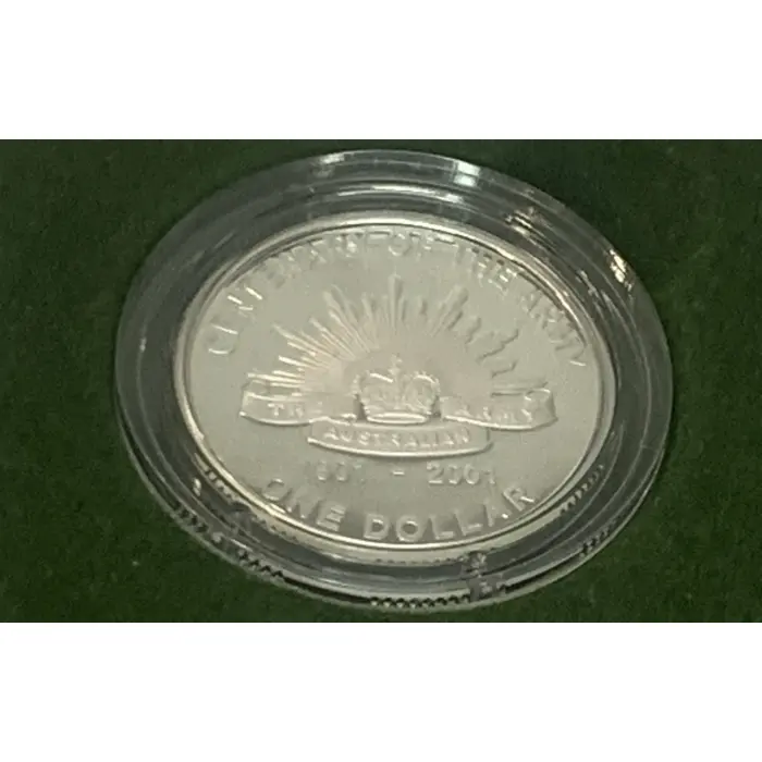 2001 $1 Silver Proof Coin - Centenary of the Army
