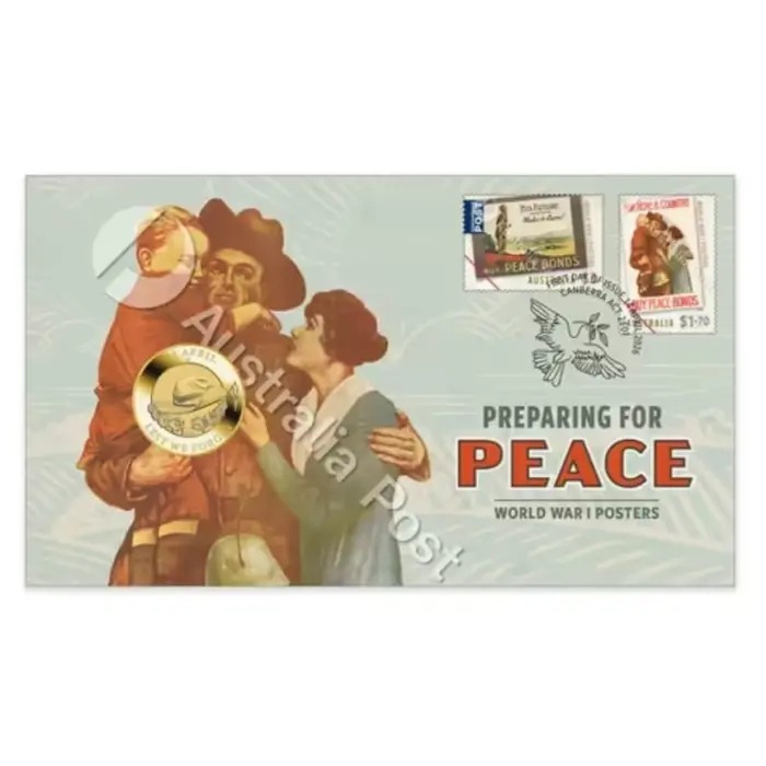 2026 ANZAC Day – Preparing for Peace Postal Numismatic Cover (PNC)