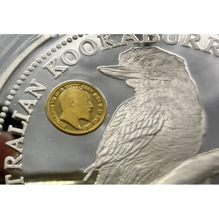 1994 Perth Mint 2oz silver Proof Issue King George V privy mark