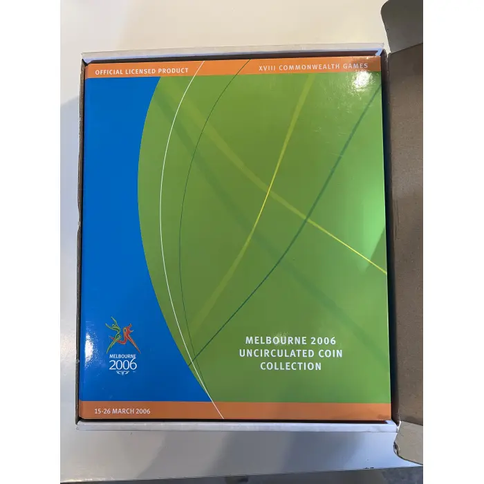 2006 Melbourne Commonwealth Games ALBUM 17 commemorative 50 cent coins +5 dollar