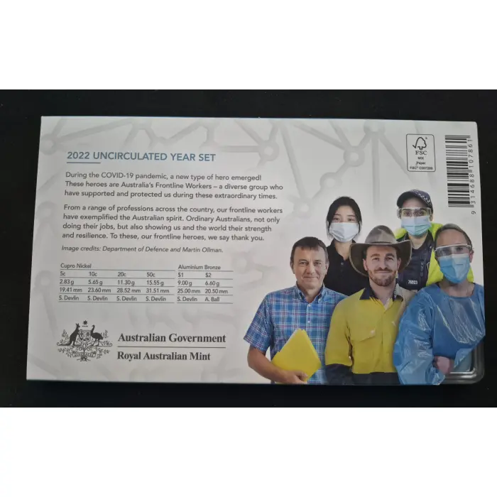 2022 Frontline Workers Unc Year Set