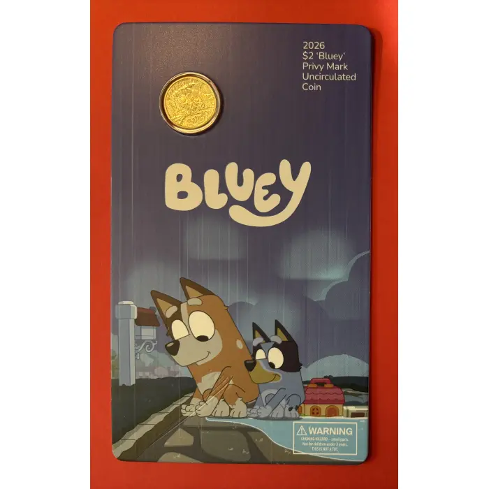 2026 $2 Bluey - Rain “C” Privy Mark Uncirculated Coin