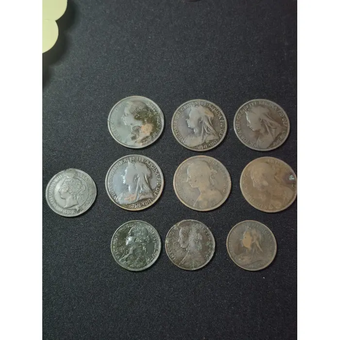 QUEEN VICTORIA BULK COINS 10X COINS