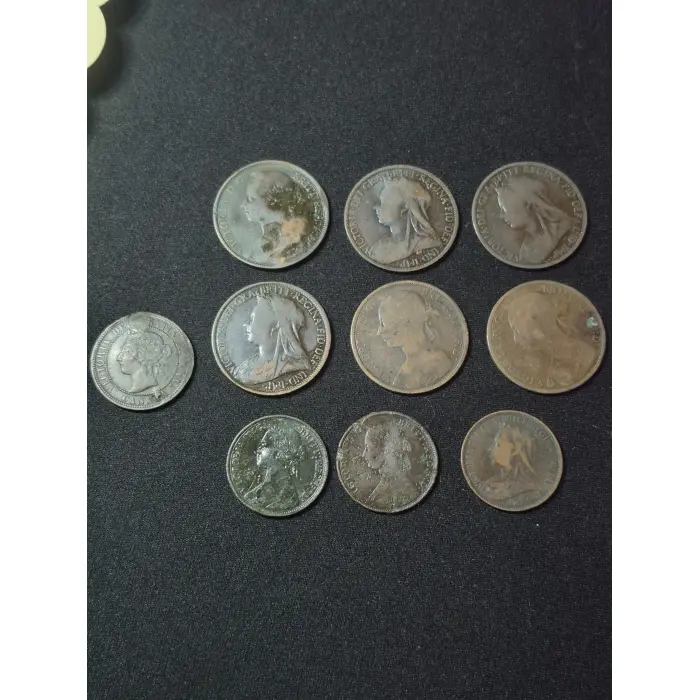 QUEEN VICTORIA BULK COINS 10X COINS