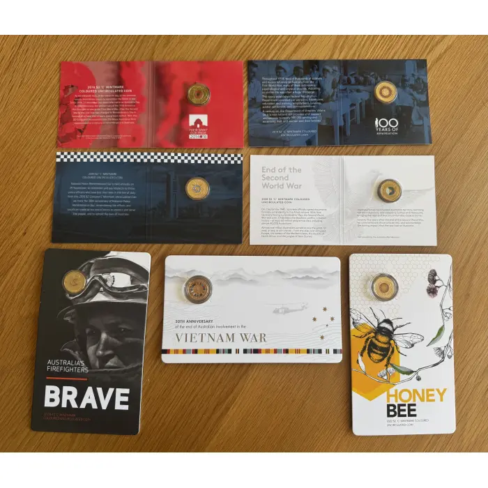$2 C Mint Mark carded coins from RAM- a beautiful set of 7