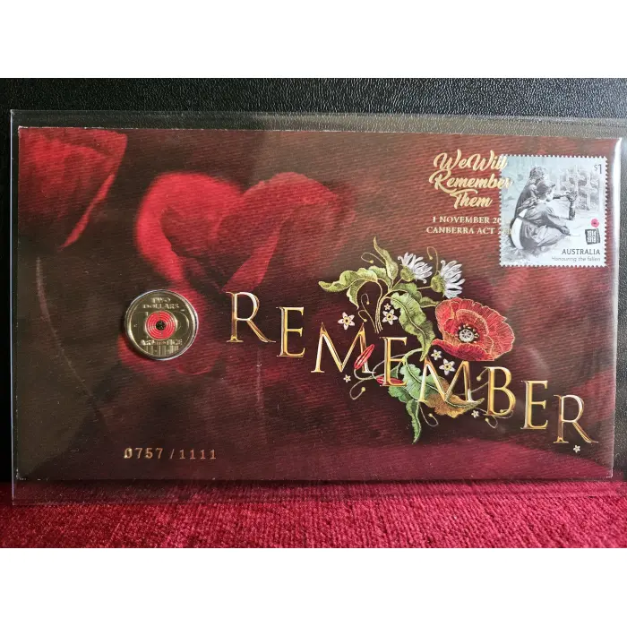 🔥 2018 $2 C Mintmark Red Poppy Armistice Limited Edition Impressions PNC 1111