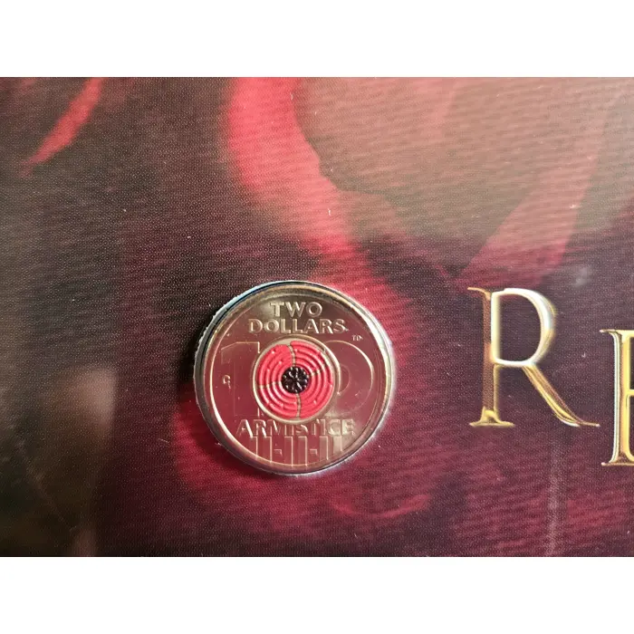 🔥 2018 $2 C Mintmark Red Poppy Armistice Limited Edition Impressions PNC 1111