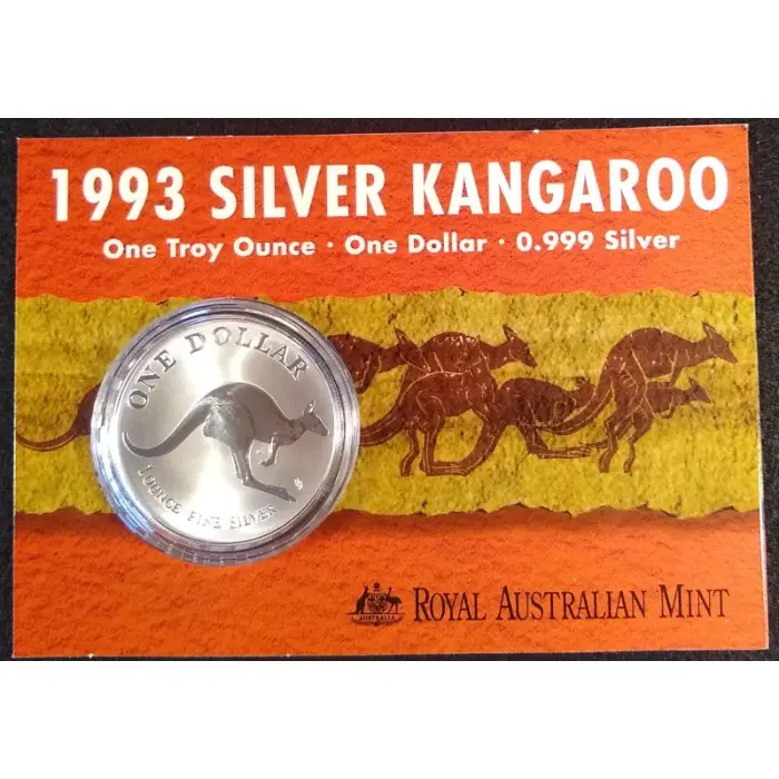 1993 $1 Silver Kangaroo - 1 oz