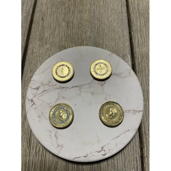 Set of 4 $2 Wiggle Coins