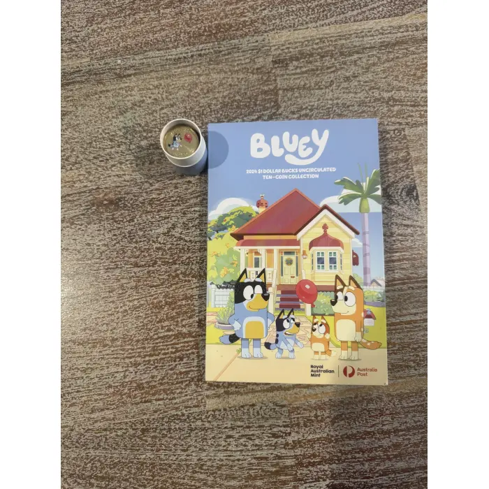2024 $1 Bluey Coin Set  Including Coloured Coin
