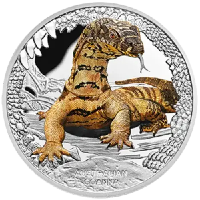 2016 1oz Silver Goanna - Mintage: 5,000