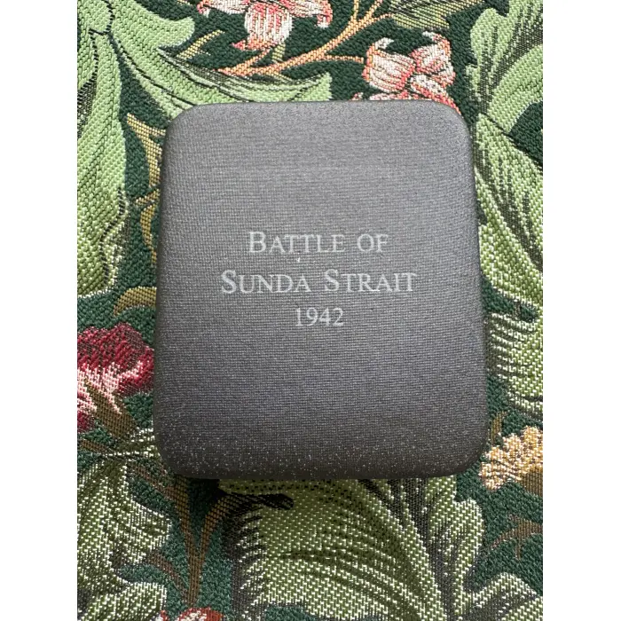 2002 $5 Aluminium Bronze Proof Coin - Battle of Sunda Straight 